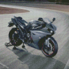 Grey Yamaha YZF R1 Motocross Diamond Painting