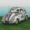 Herbie The Love Bug Art Diamond painting