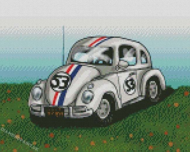 Herbie The Love Bug Art Diamond painting