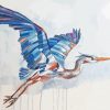 Heron Flying Art Diamond Painting
