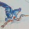 Heron Flying Art Diamond Painting