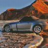 Honda S2000 At The Beach Diamond Painting