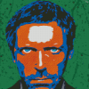 Illustration Hugh Laurie Diamond Painting