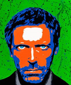 Illustration Hugh Laurie Diamond Painting