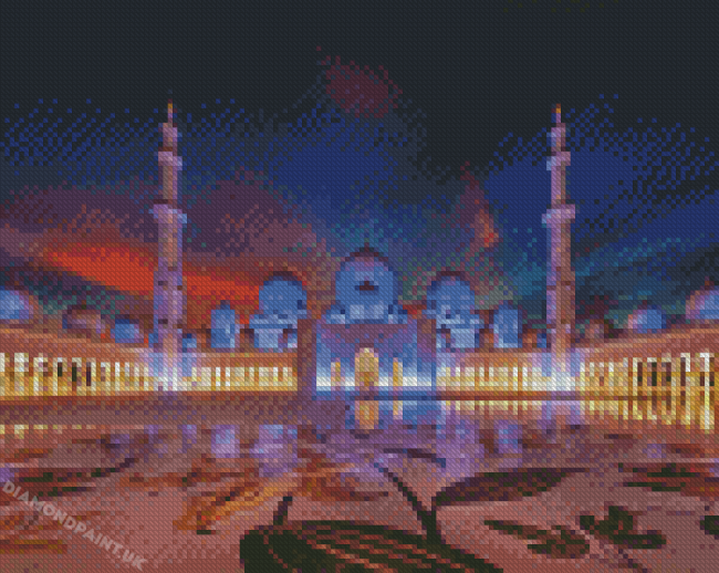 Inside The Sheikh Zayed Mosque Diamond Painting