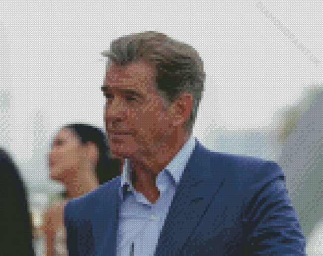 Irish Actor Pierce Brosnan Diamond Painting