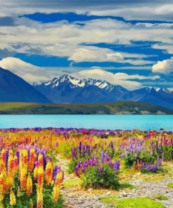 Lake Tekapo In New Zealand Diamond Painting