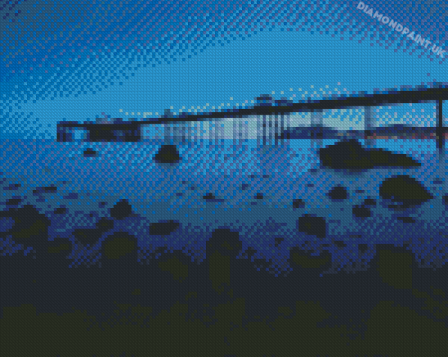 Llandudno Pier At Night Diamond Painting