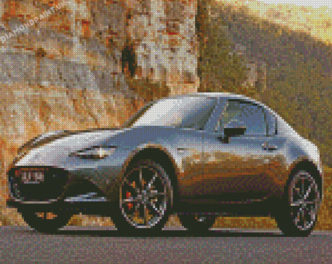 Mazda Miata Car Engine Diamond Painting