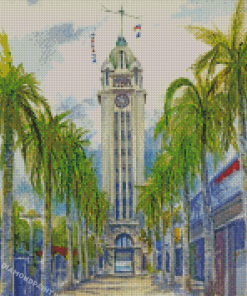Miami Aloha Tower Diamond Painting