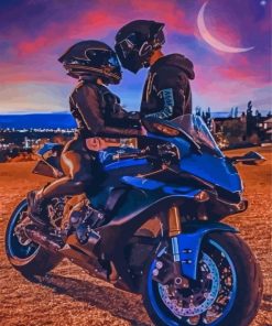 Motorbike Couple Diamond Painting