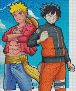 Naruto And Luffy Diamond Painting