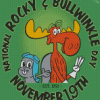 National Rocky And Bullwinkle Day Poster Diamond Painting