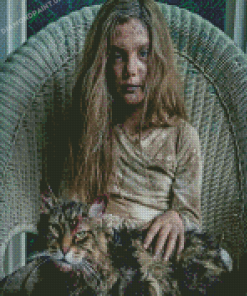 Pet Sematary Character With Cat Diamond Painting