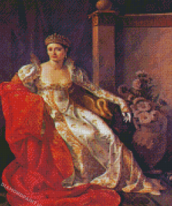 Portrait Of Elisa Bonaparte By Marie Guillemine Benoist Diamond Painting