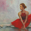 Red Ballet Art Diamond Painting
