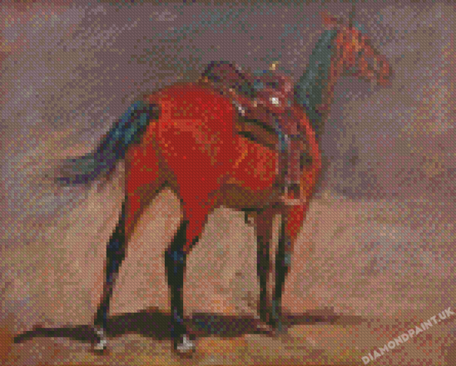 Saddled Horse By Richard Lorenz Diamond Painting