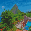 Saint Lucia Caribbean Island Diamond Painting