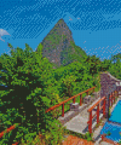 Saint Lucia Caribbean Island Diamond Painting