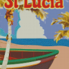 Saint Lucia Poster Diamond Painting