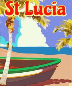 Saint Lucia Poster Diamond Painting
