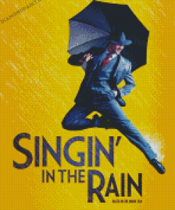 Singing In The Rain Poster Diamond Painting