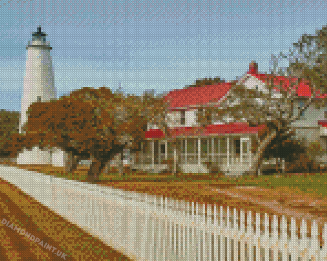 The Ocracoke Lighthouse NC Diamond Painting