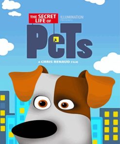 The Secret Life Of Pets Animated Movie Poster Diamond Painting