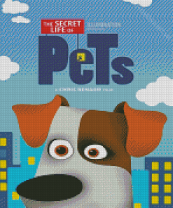 The Secret Life Of Pets Animated Movie Poster Diamond Painting
