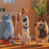 The Secret Life Of Pets Characters Diamond Painting