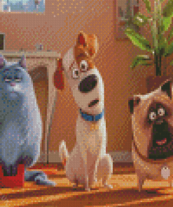 The Secret Life Of Pets Characters Diamond Painting