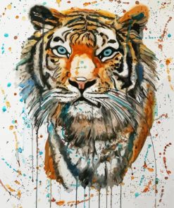 The Splash Tiger Diamond Painting