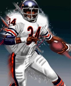 Walter Payton American Football Running Back Diamond Painting