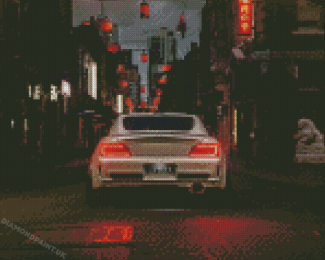White Honda S2000 In Japan Streets Diamond Painting