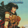 Xena Warrior Poster Diamond Painting