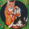 Yin Yang Cats Art Diamond Painting