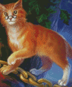 Aesthetic Cat With Mouse Art Diamond Painting