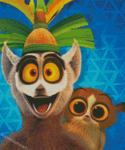 Aesthetic King Julien Diamond Painting