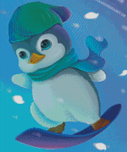 Baby Penguin Diamond Painting