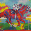 Colorful Secretariat Diamond Painting