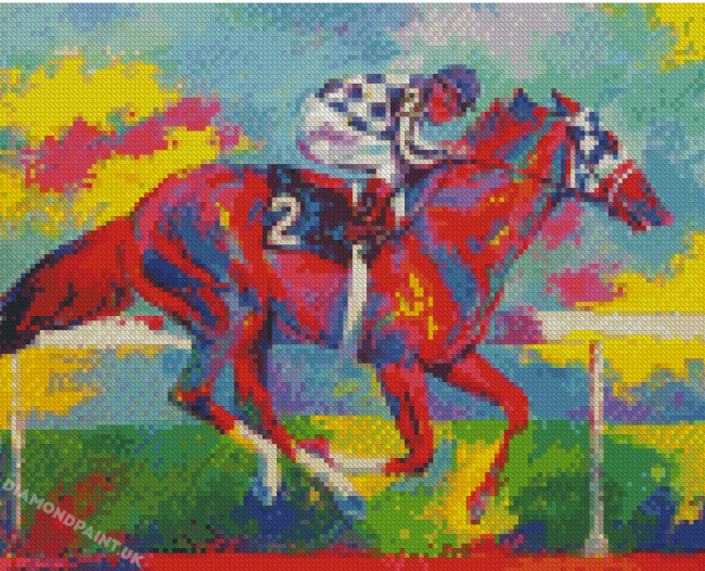 Colorful Secretariat Diamond Painting