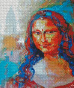 Colorful Indian Mona Lisa Diamond Painting