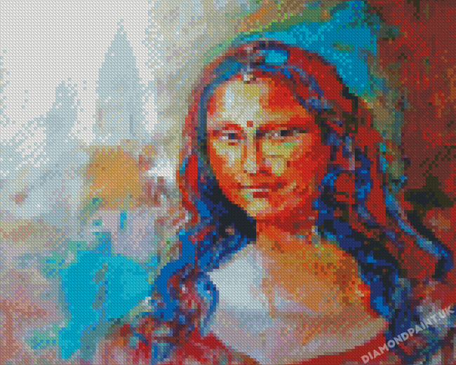 Colorful Indian Mona Lisa Diamond Painting