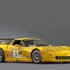 Cool Yellow Corvette Diamond Painting