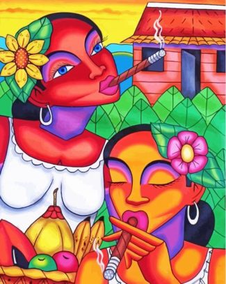 Cuban Ladies Smoking Diamond Painting