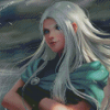 Fantasy Woman White Hair Art Diamond Painting