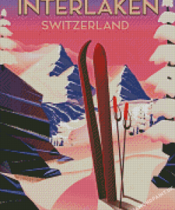 Interlaken Switzerland Poster Diamond Painting