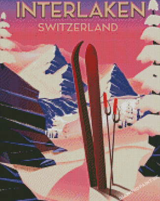 Interlaken Switzerland Poster Diamond Painting