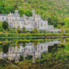 Kylemore Abbey Water Reflection Diamond Painting