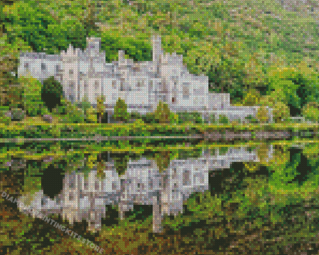 Kylemore Abbey Water Reflection Diamond Painting